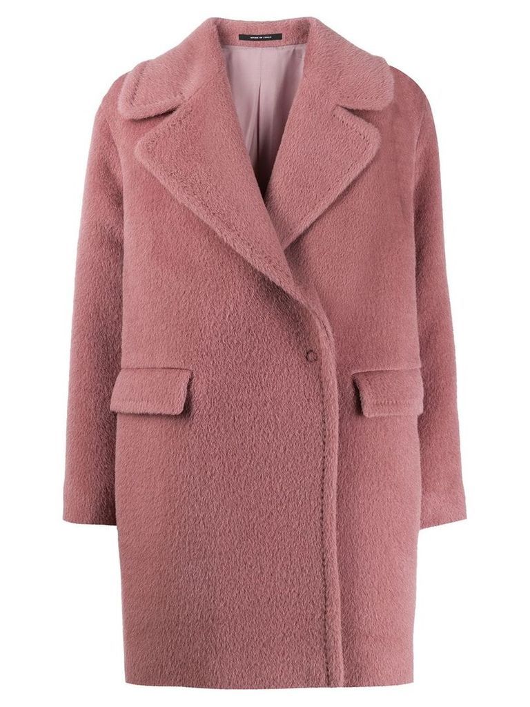Tagliatore wool single breasted coat - PINK