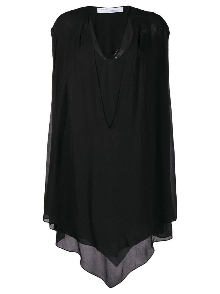 IRO draped asymmetric dress - Black