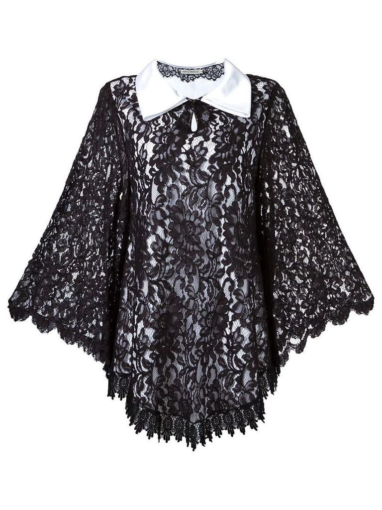 Martha Medeiros lace overlay dress - Black