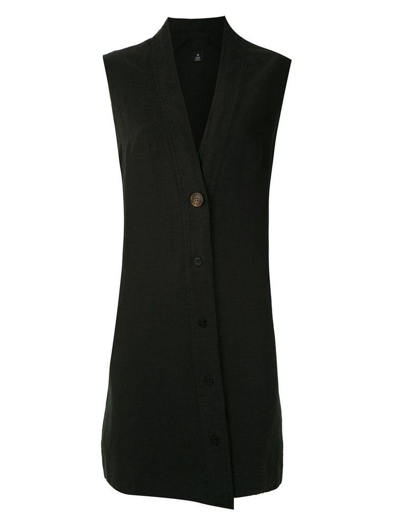 Osklen buttoned vest dress - Black