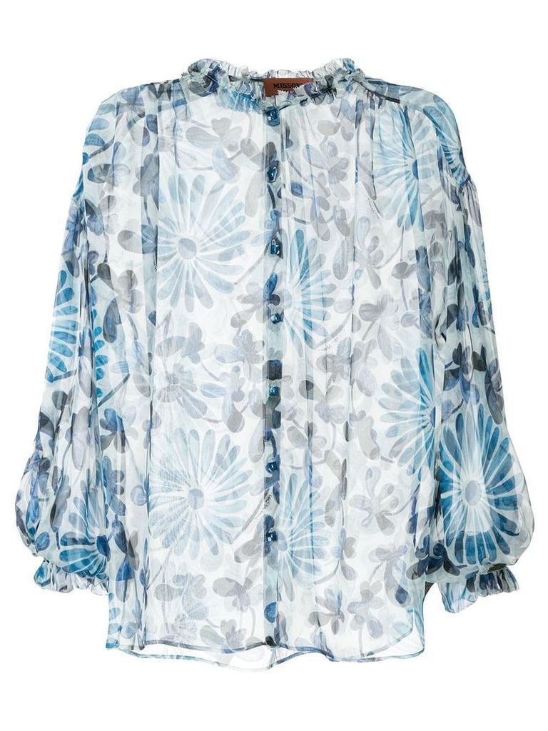 Missoni floral print blouse - Blue