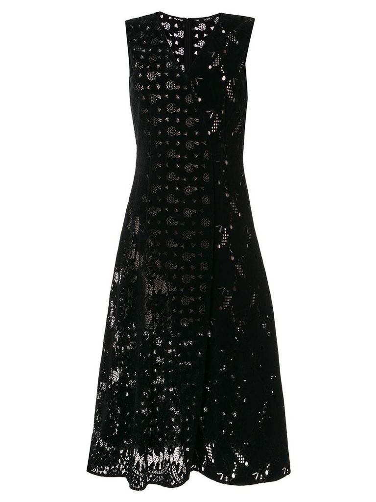 Goen.J velvet lace dress - Black