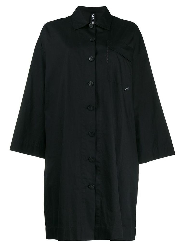 Raeburn oversized shirt dress - Black