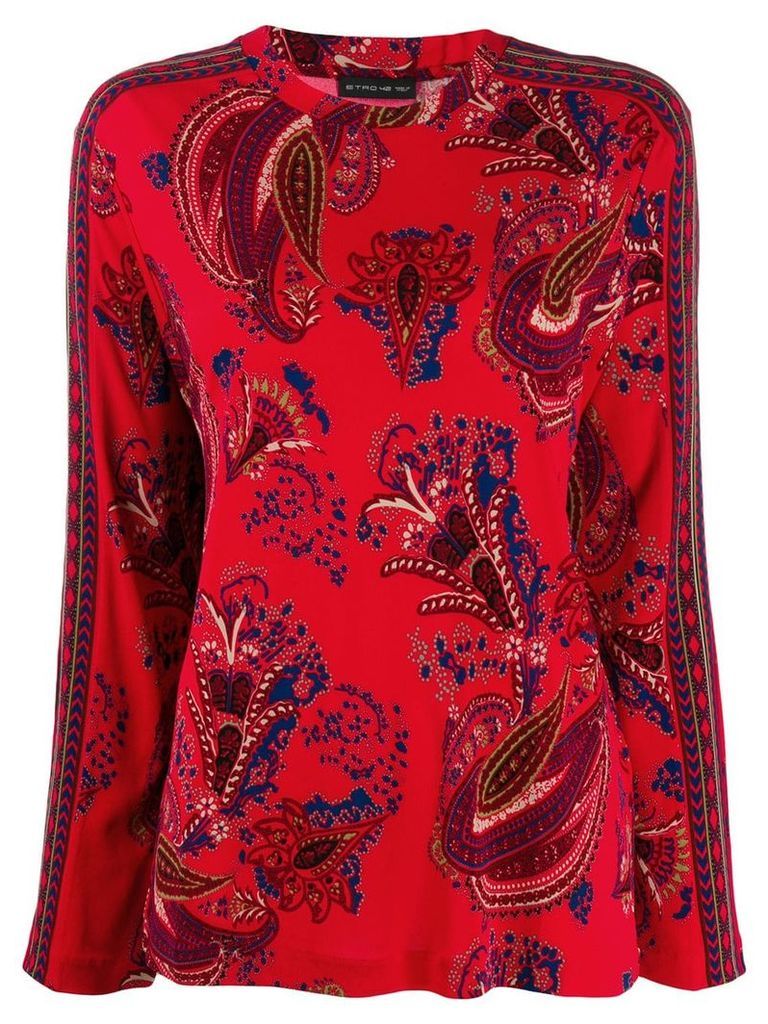Etro paisley print blouse - Red