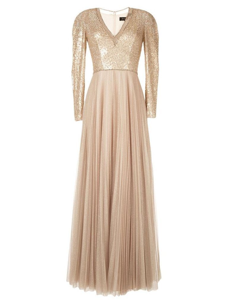 Jenny Packham embellished dress - GOLD