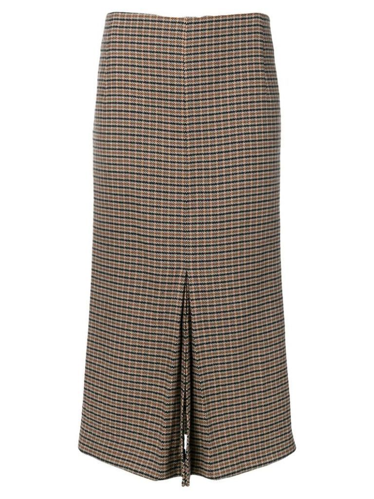 Victoria Beckham fitted tweed skirt - Black