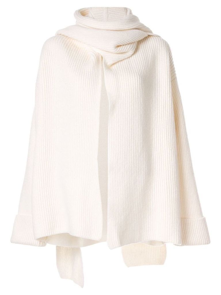 Nehera oversized cardigan coat - White