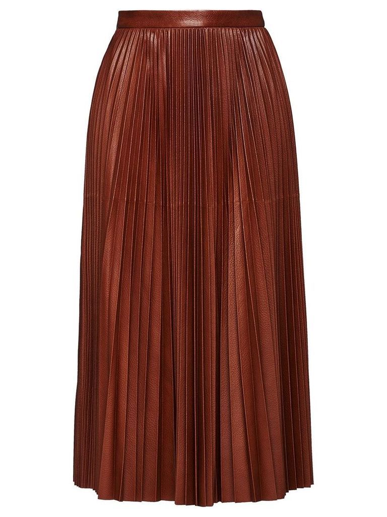 Prada Sunray pleated skirt - Brown