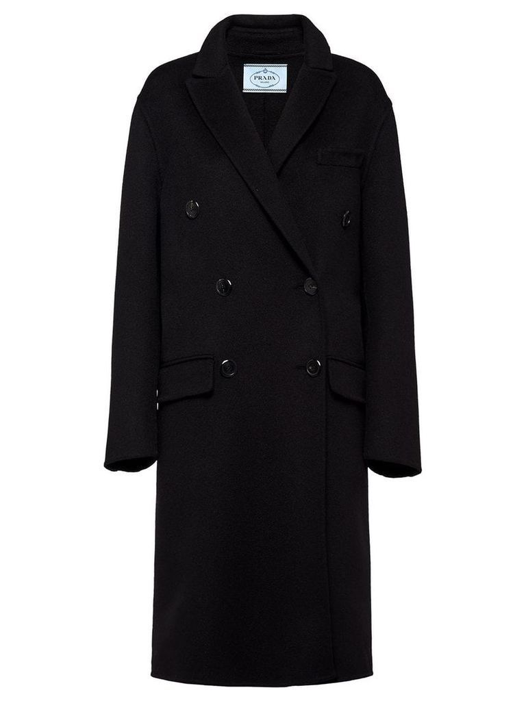 Prada Double cashgora coat - Black