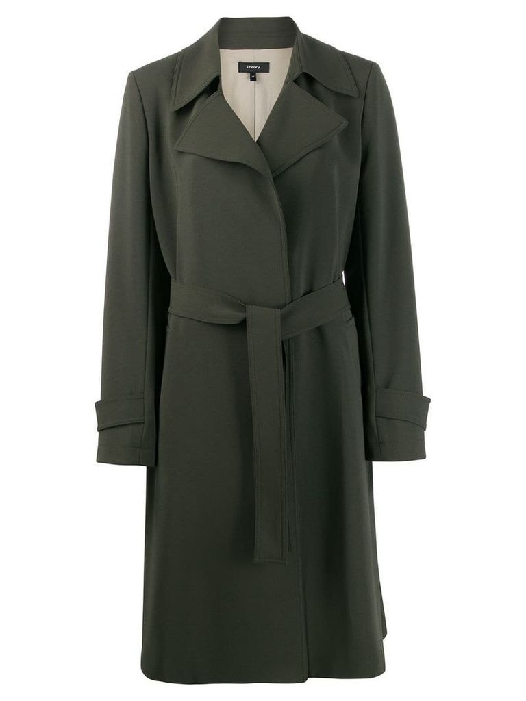 Theory belted trench coat - Green