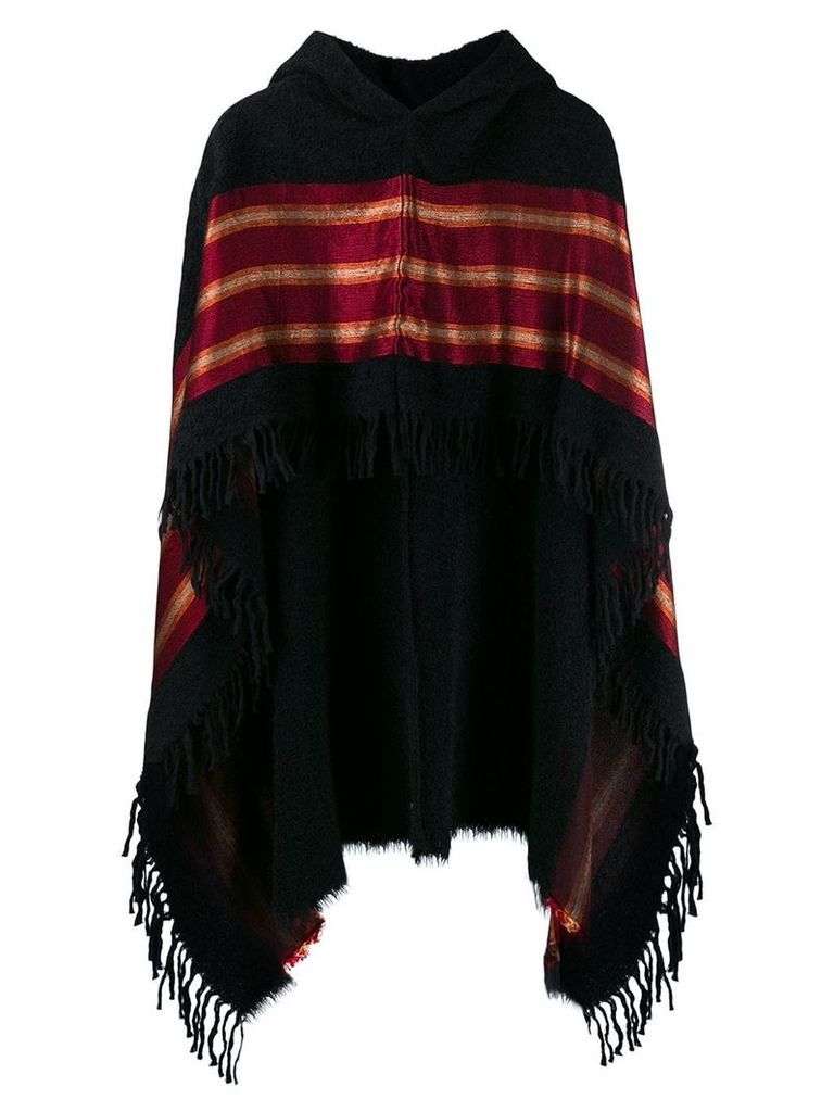 Uma Wang hooded poncho - Black
