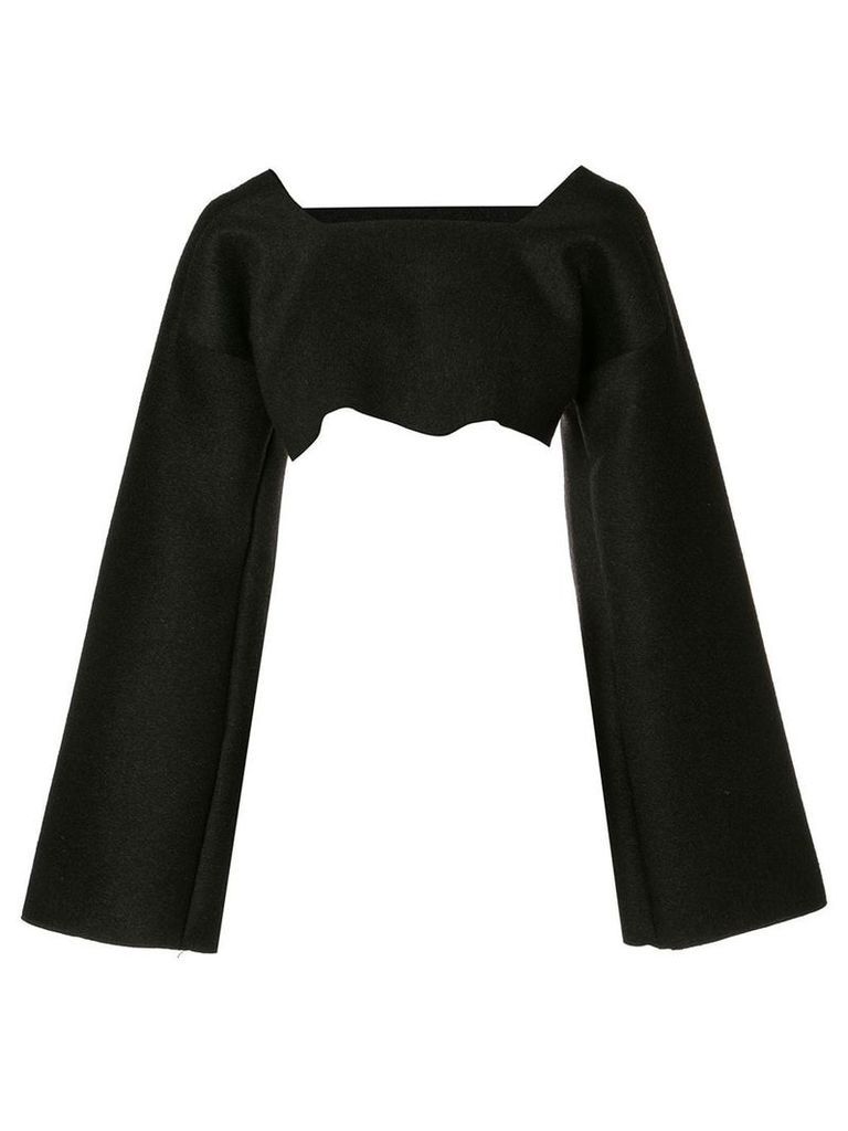 Sabine Luise cropped cashmere blouse - Black