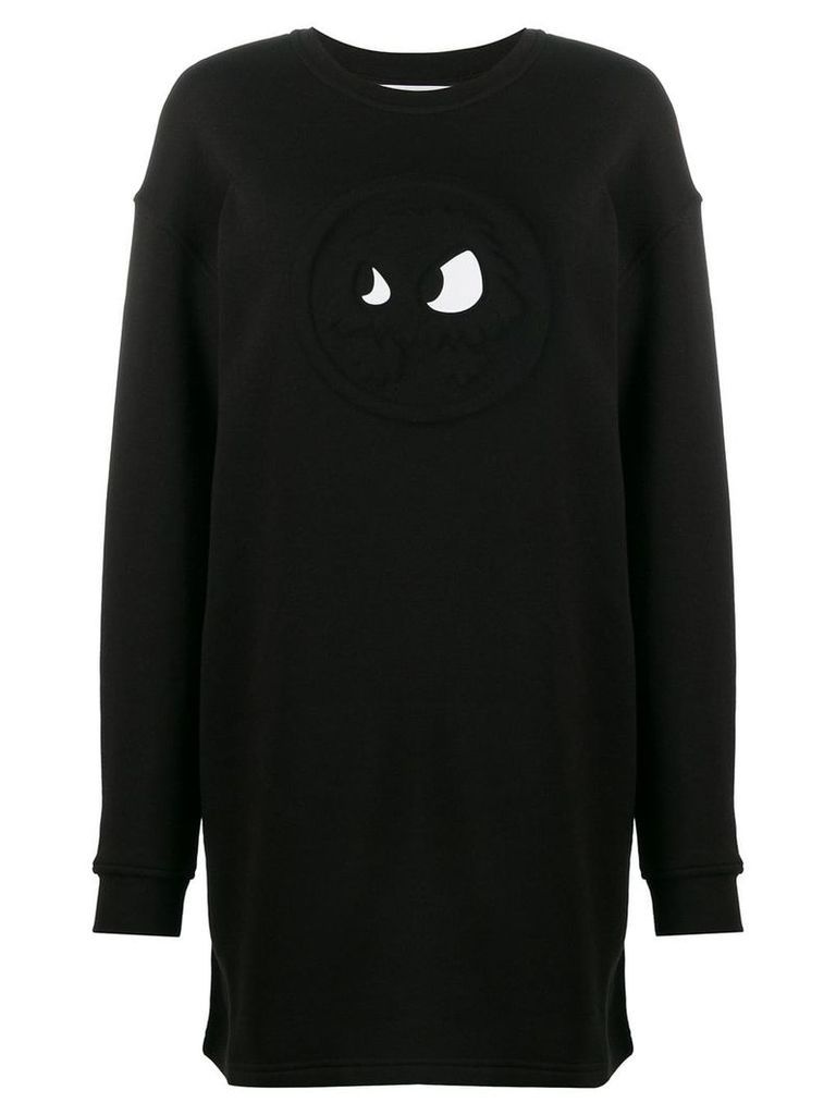 McQ Alexander McQueen chester monster sweatshirt dress - Black