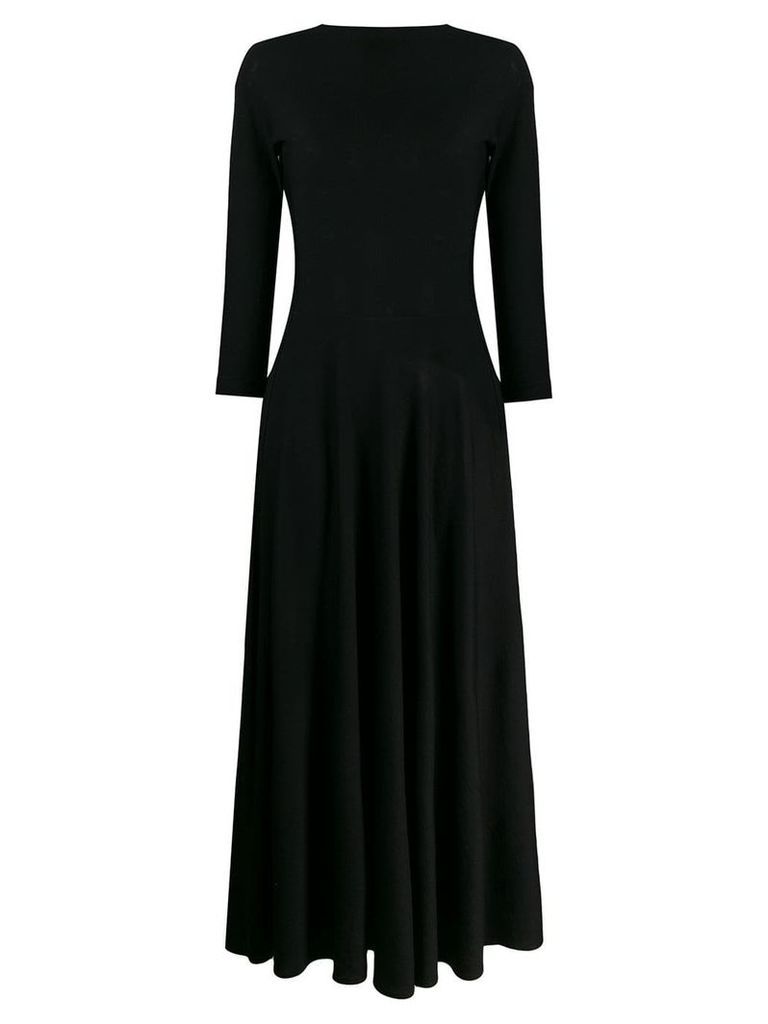 Aspesi cropped sleeve dress - Black