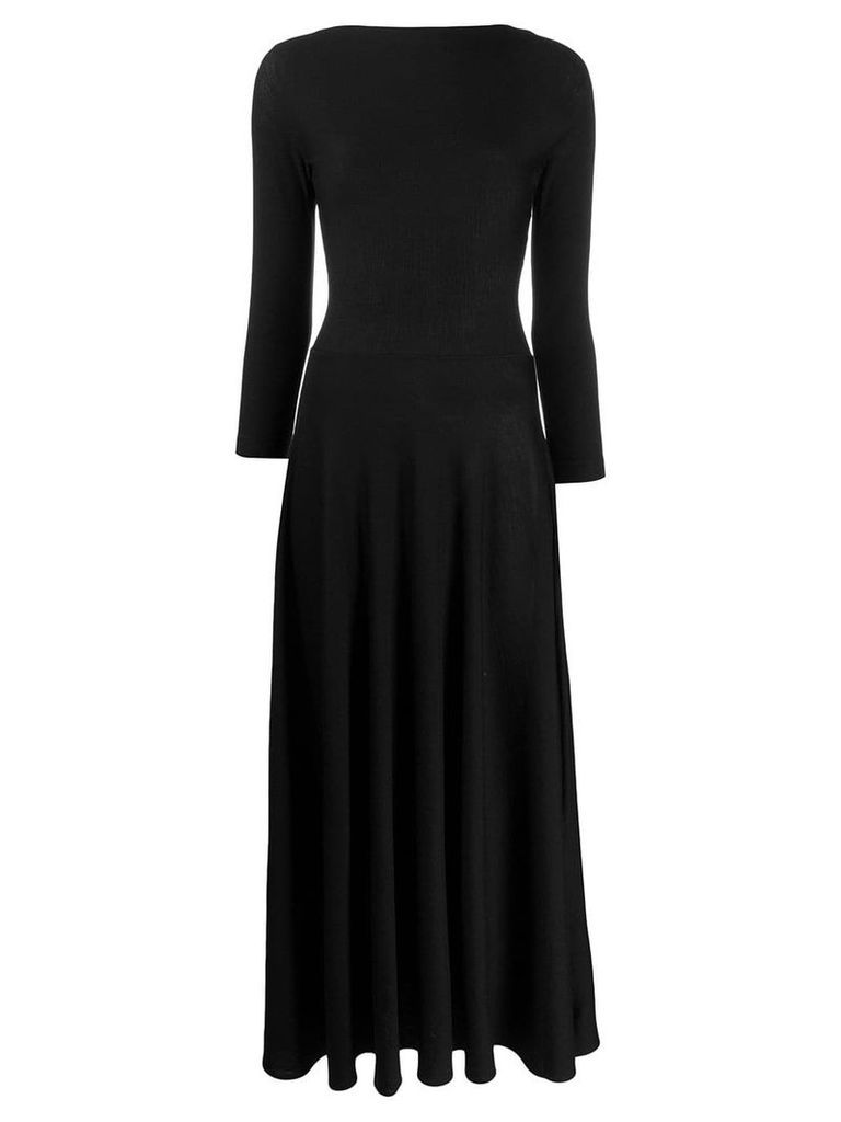 Aspesi long knitted dress - Black