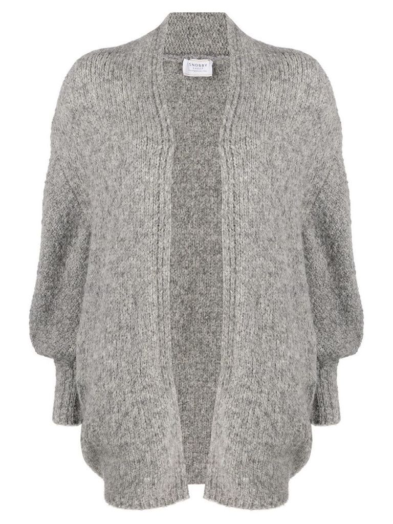 Snobby Sheep open front cardigan - Grey