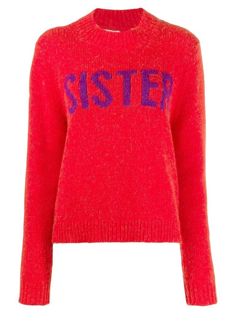 Chinti and Parker Sister print jumper - Red