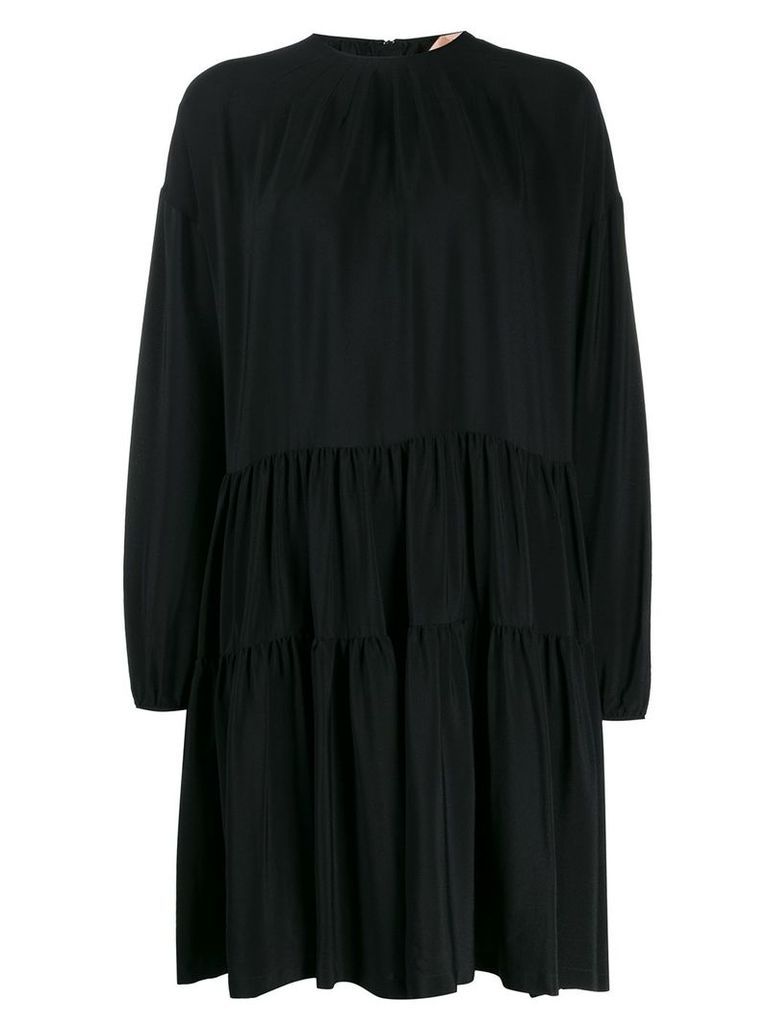 Nº21 tiered short dress - Black