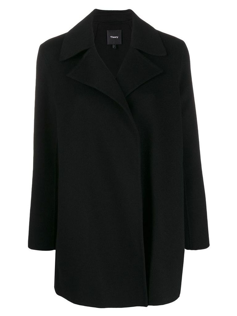Theory straight fit coat - Black