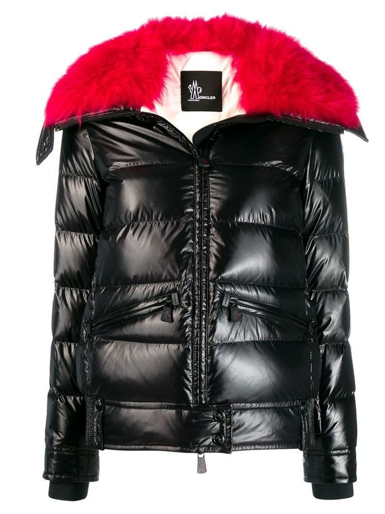 Moncler Grenoble full zip puffer jacket - Black
