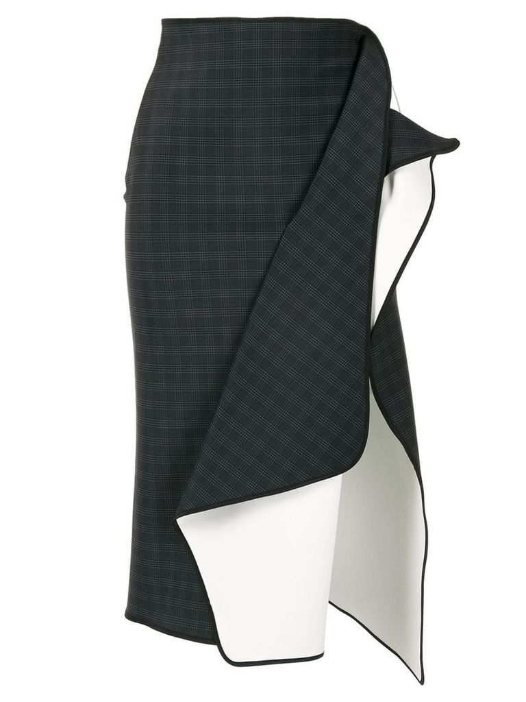 Maticevski ruffle detail midi skirt - Black