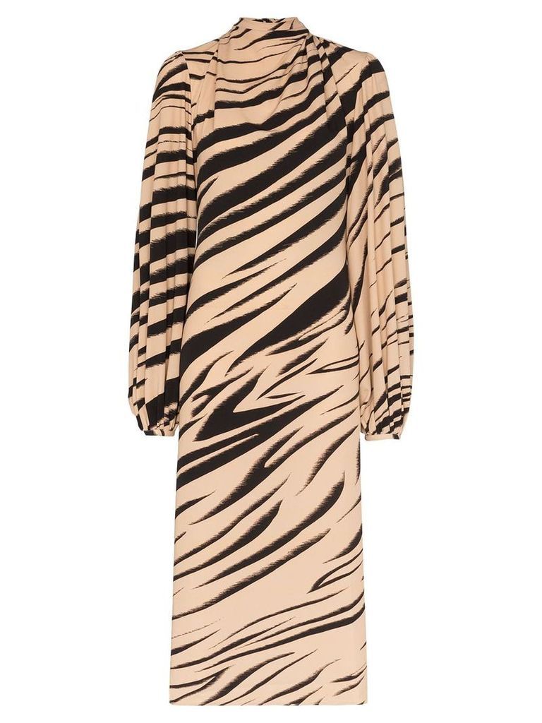 Beaufille Bardot striped midi dress - Multicolour