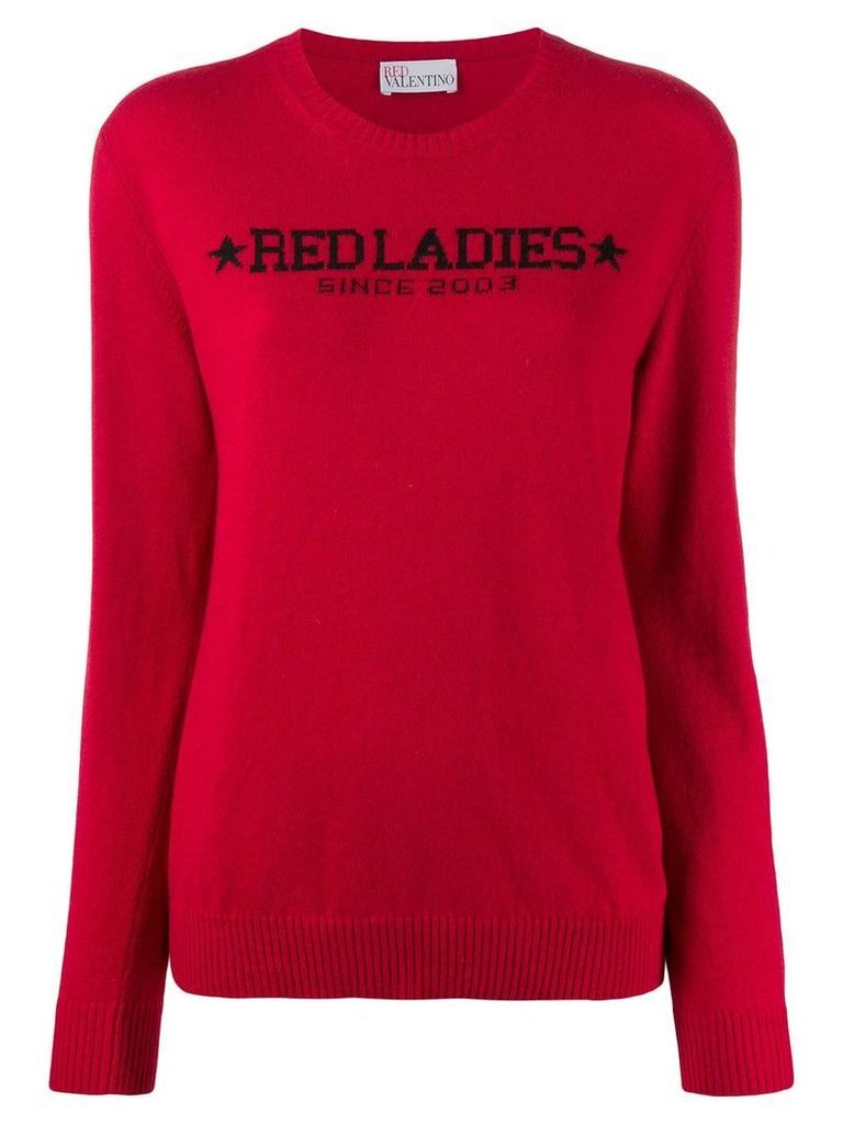 RedValentino intarsia knitted jumper