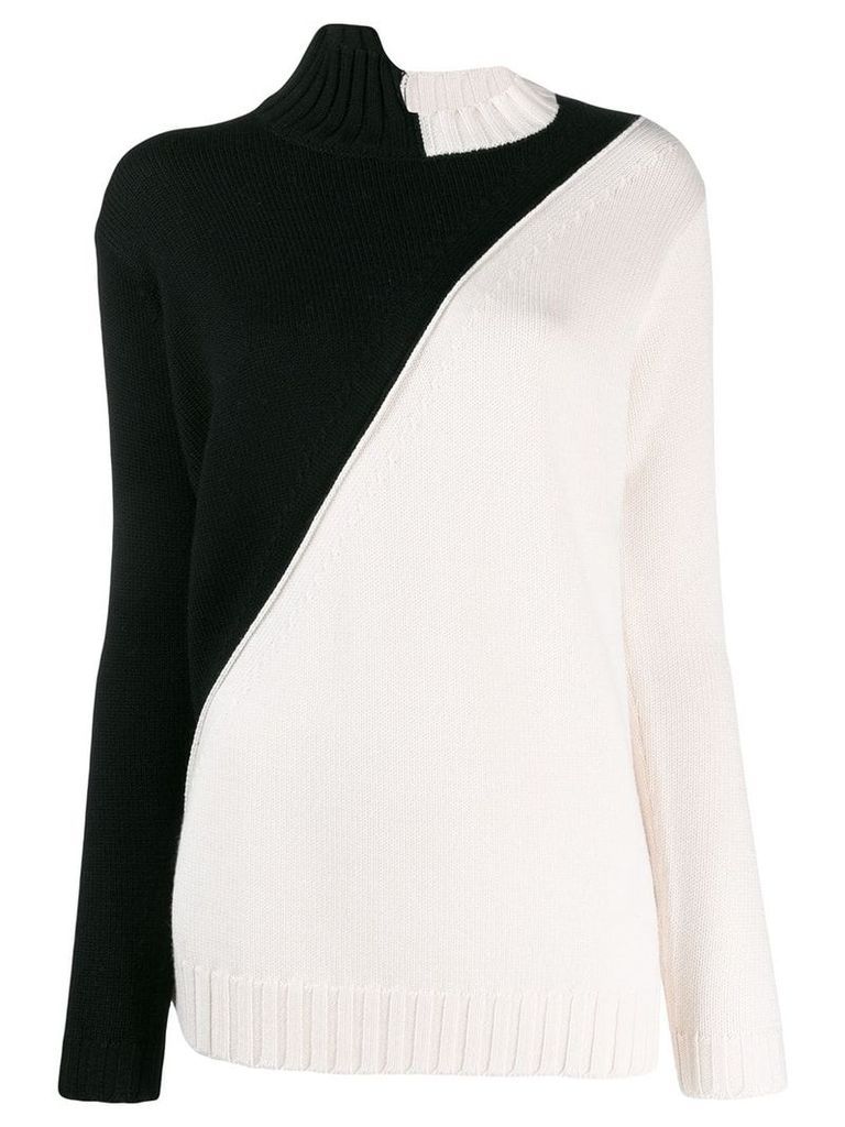 Pierantoniogaspari colour contrast sweater - White