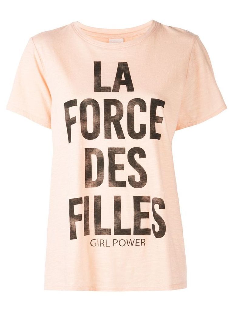 Cinq A Sept Girl Power T-shirt - PINK