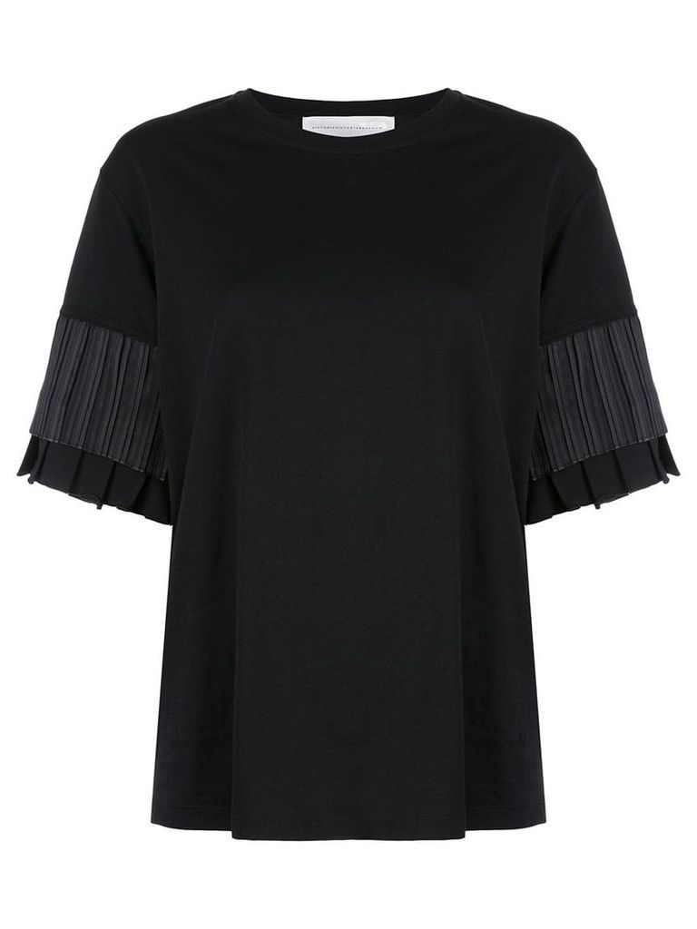 Victoria Victoria Beckham tiered sleeve T-shirt - Black