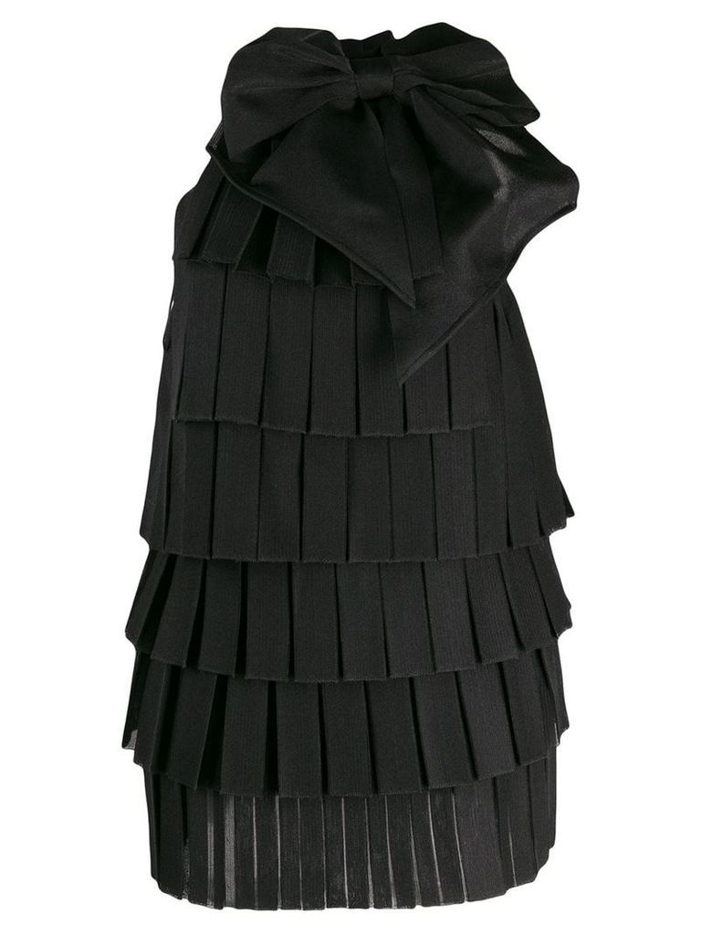 Balmain tiered panel dress - Black
