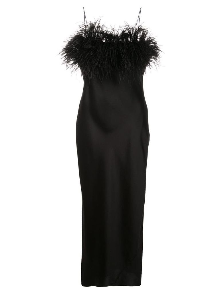Cinq A Sept Cerise feathered dress - Black