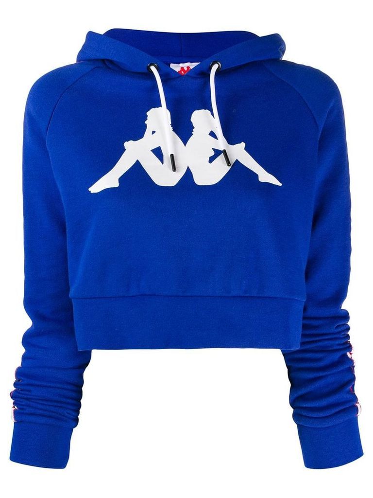 Kappa cropped hoodie - Blue