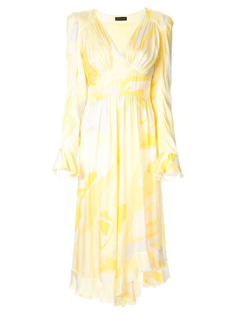 Stine Goya Freesia abstract print dress - Yellow