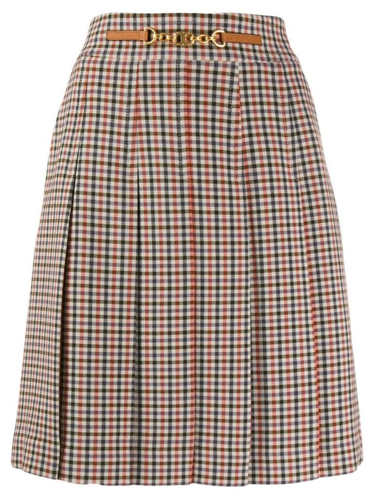Tory Burch chain detail skirt - NEUTRALS