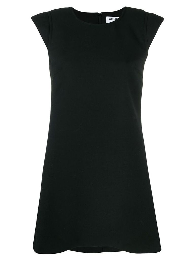Courrèges sleeveless shift dress - Black