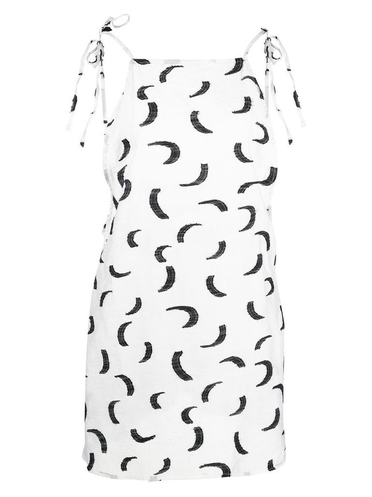 Onia printed mini summer dress - White