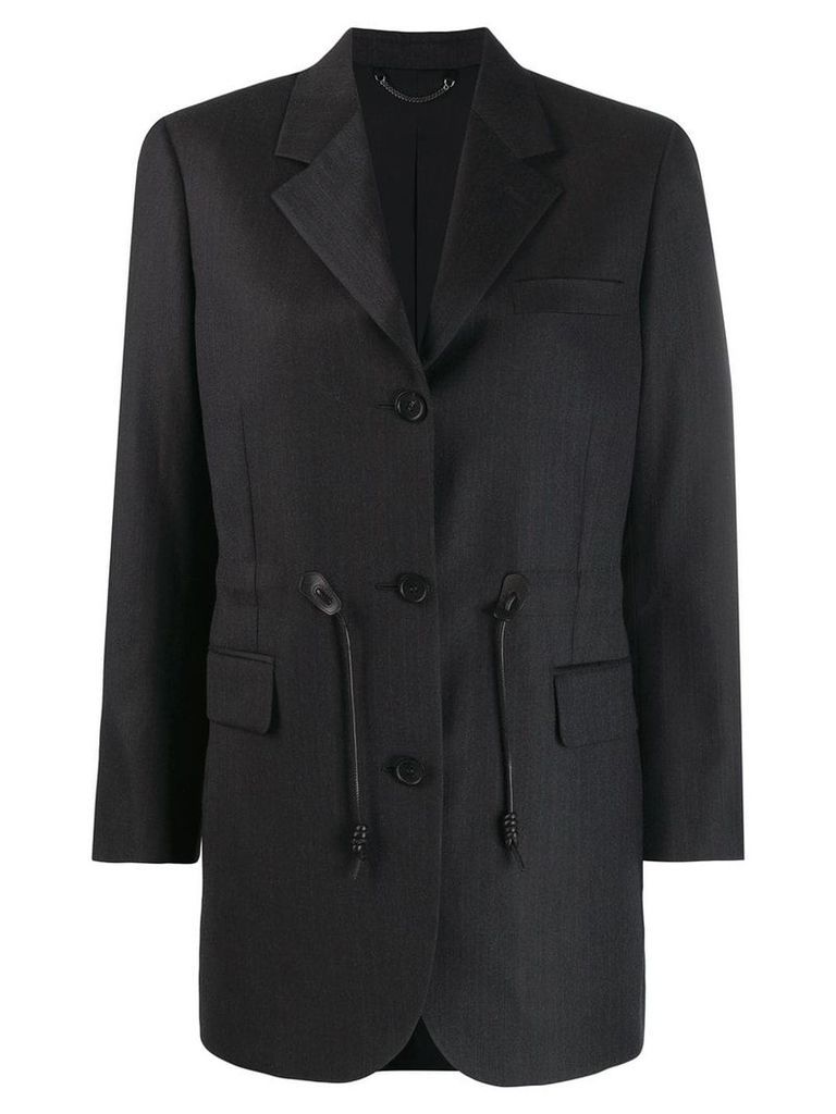 Salvatore Ferragamo drawstring blazer - Grey