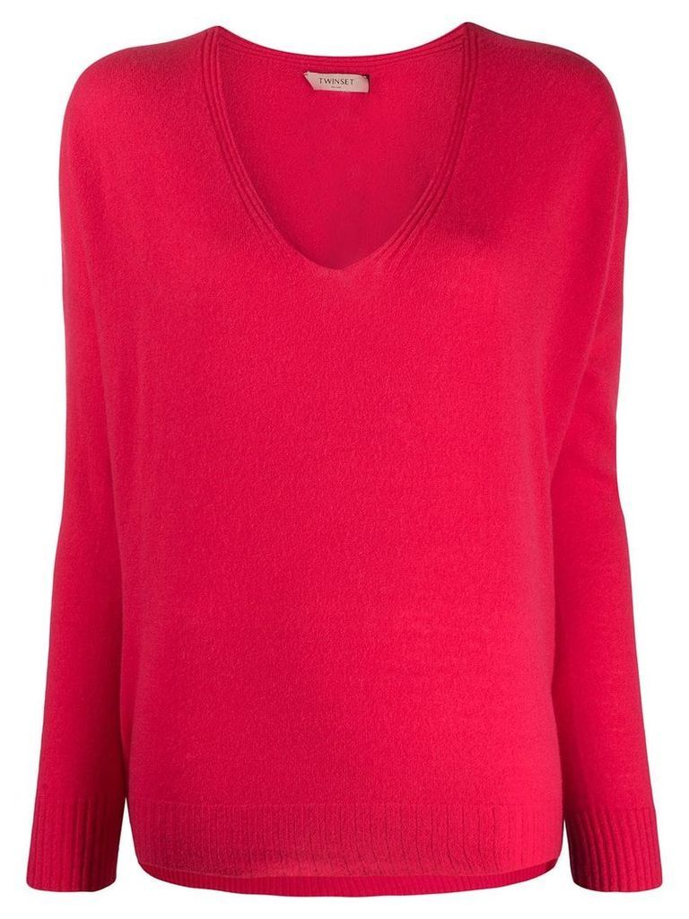 Twin-Set V-neck jumper - PINK