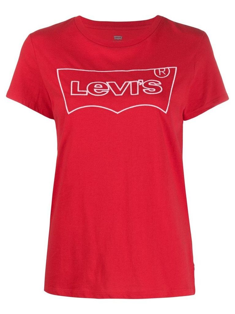 Levi's logo print T-shirt - Red