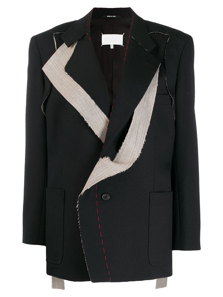 Maison Margiela asymmetric tailored blazer - Black