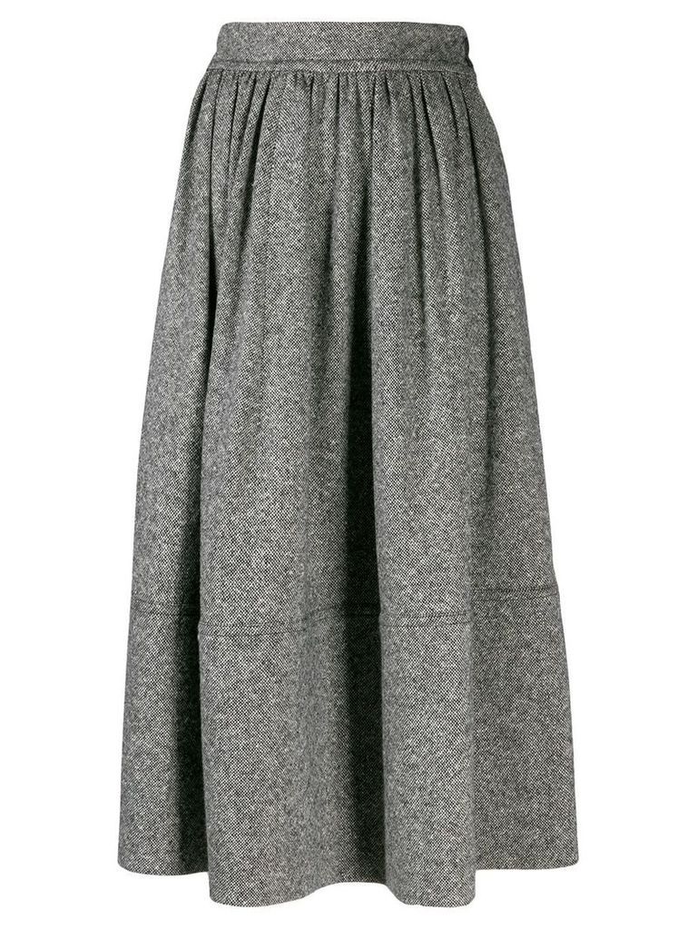 Holland & Holland mid-length pleated skirt - Grey