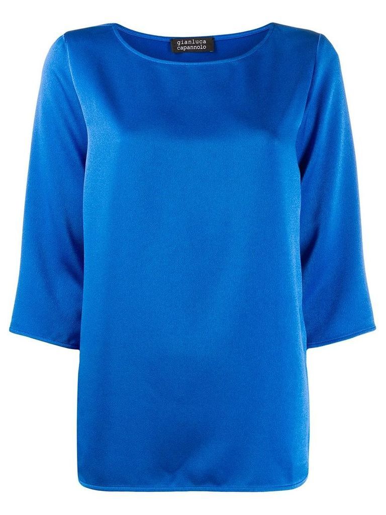 Gianluca Capannolo oversized flared top - Blue