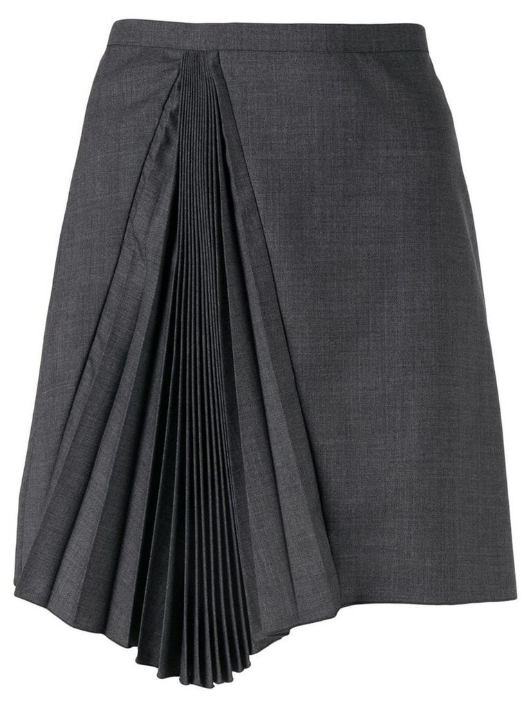 Nº21 pleated asymmetric skirt - Grey