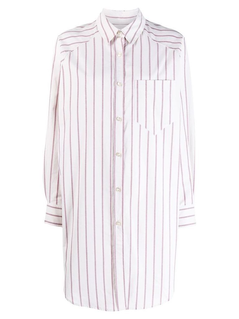 Isabel Marant Étoile Sanders striped shirt dress - White
