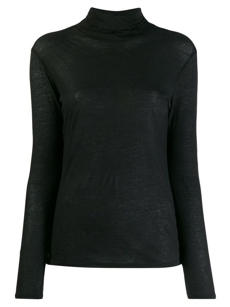 Zucca light-weight knitted jumper - Black