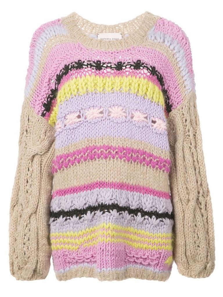 Natasha Zinko striped knitted jumper - Multicolour