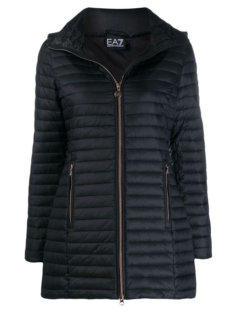 Ea7 Emporio Armani short padded jacket - Black