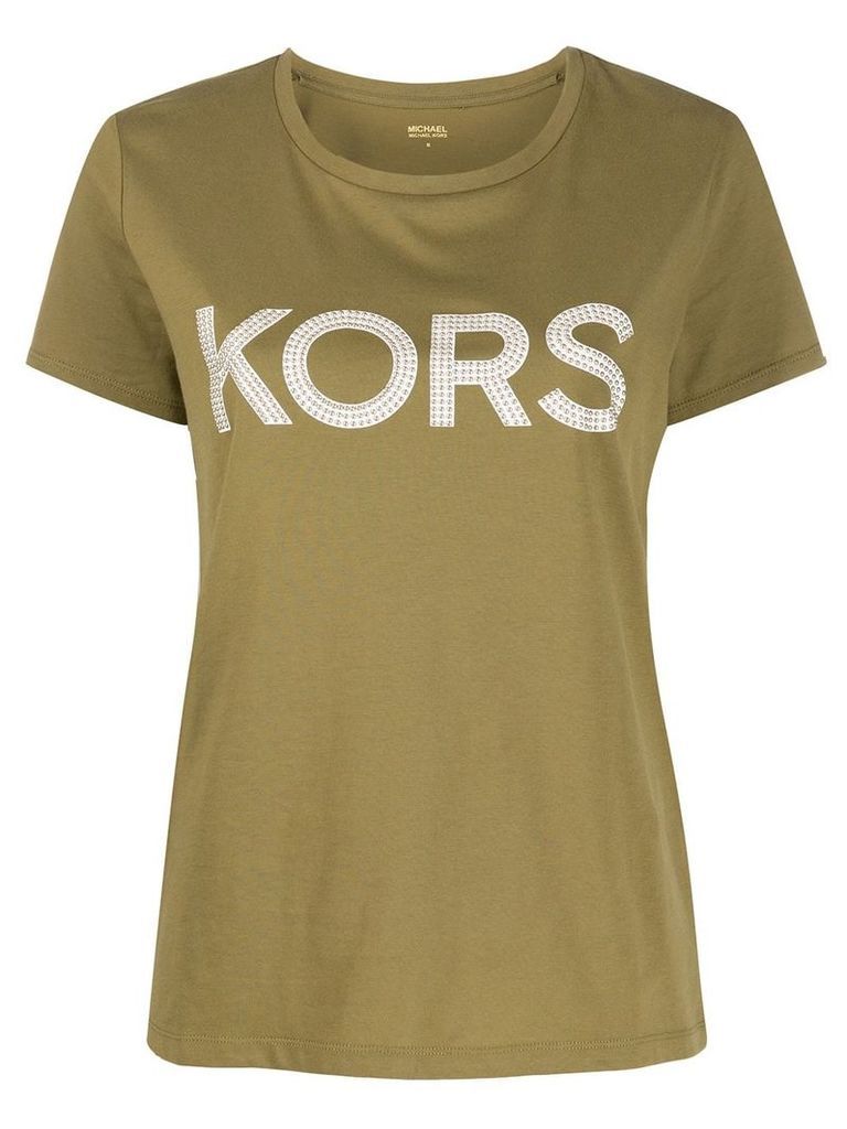 Michael Michael Kors studded logo T-shirt - Green