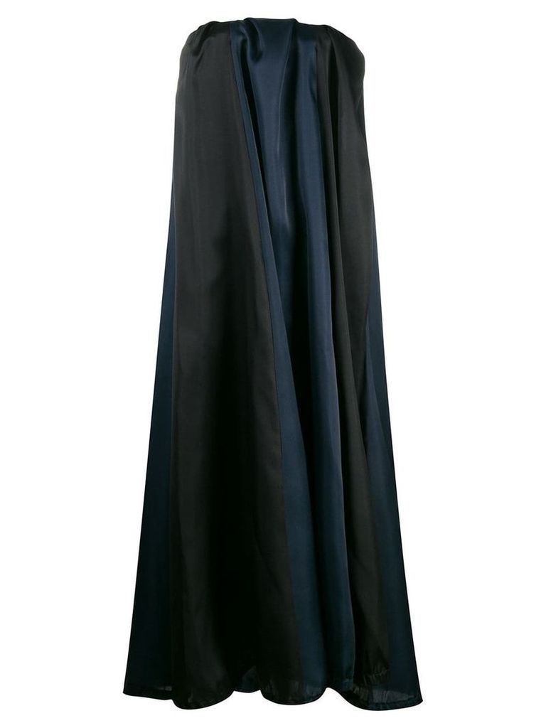 Nina Ricci oversized strapless dress - Blue